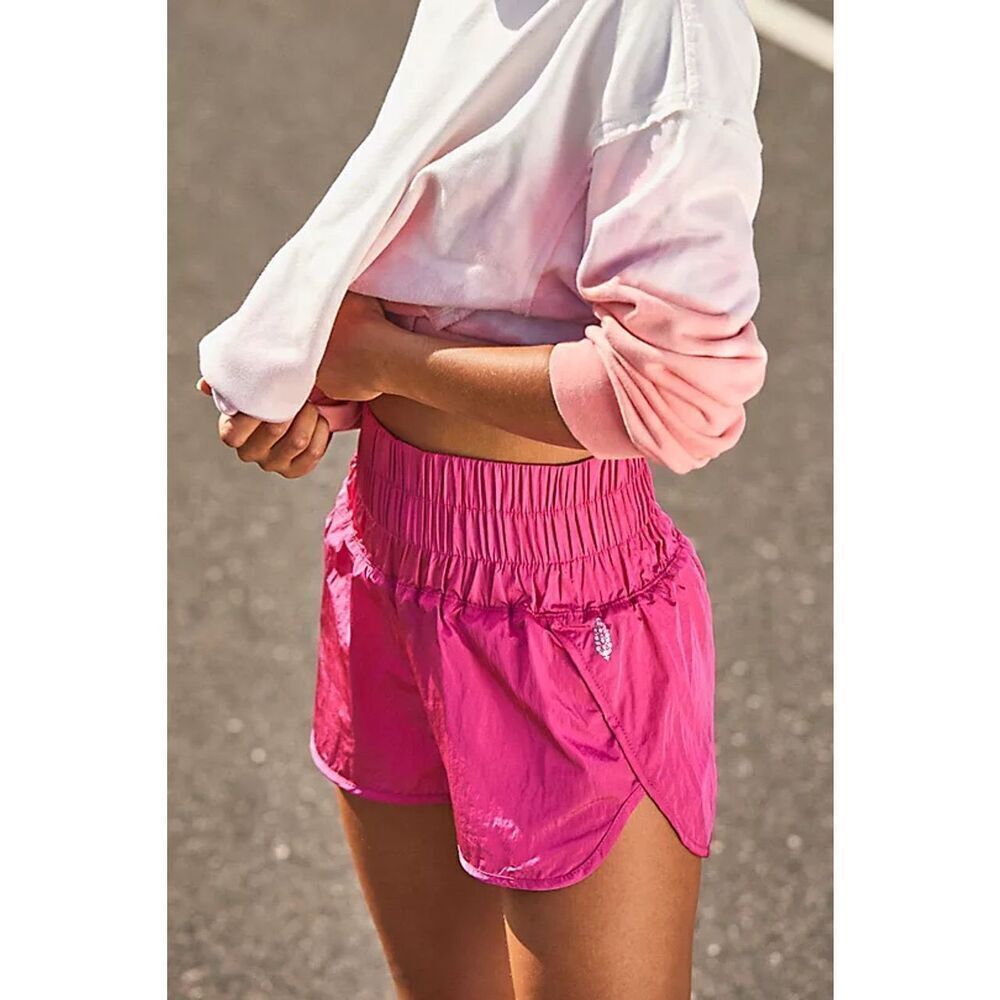 Free People Movement The Way Home Short size‎ Large Pink Red